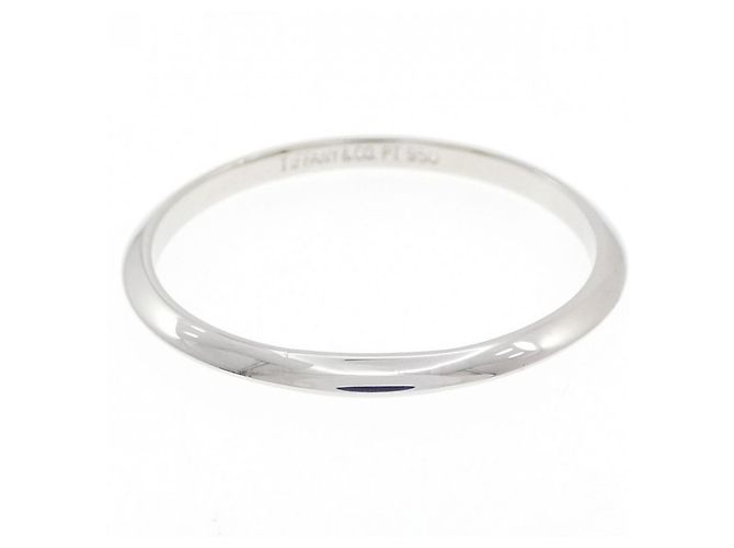 Autre Marque Anello Fascia Tiffany in Platino - vista 2