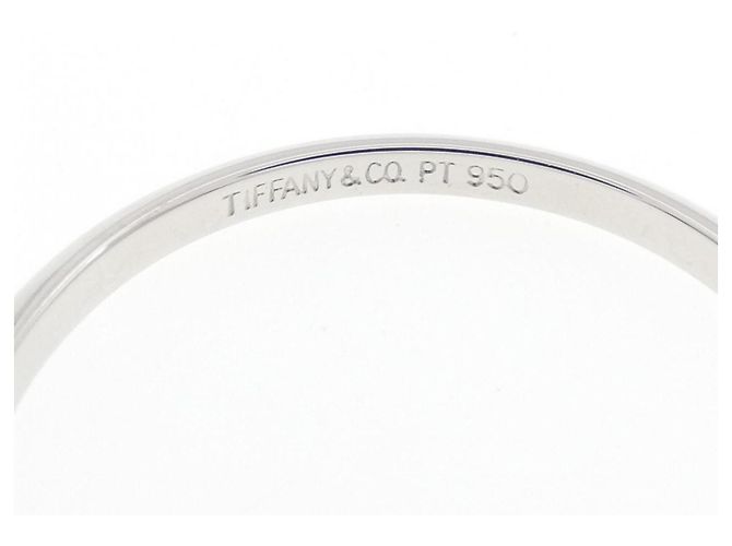 Autre Marque Anello Fascia Tiffany in Platino - vista 3