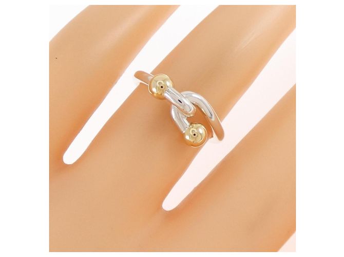 Autre Marque Anello Tiffany Hook Band Ring - vista 5