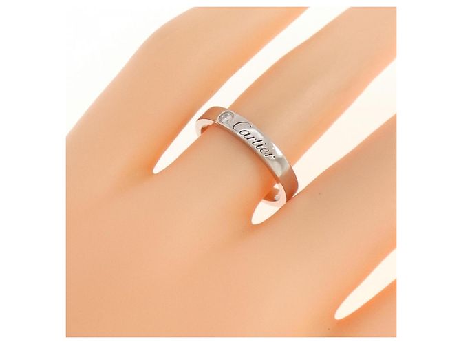 Cartier Ehering aus Platin 950 mit Diamant - Ansicht 4