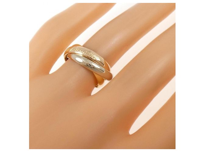 Anello Cartier Trinity in oro rosa bianco e giallo 18K - vista 4