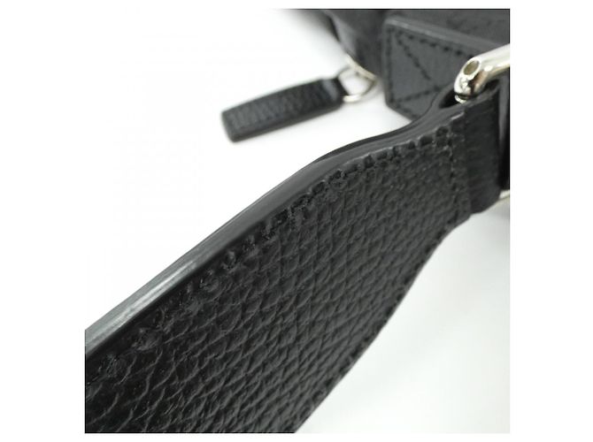Borsa a tracolla Gucci 449184 G1XHN in nylon nero - vista 7