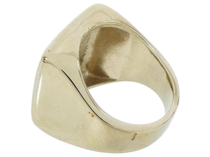 Anel Chanel ABG923 Ouro e Branco Dourado - vista 2