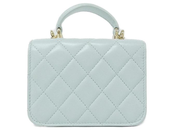 Chanel AP2200 Handtasche Hellblau - Ansicht 2