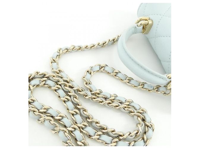 Chanel AP2200 Handtasche Hellblau - Ansicht 5