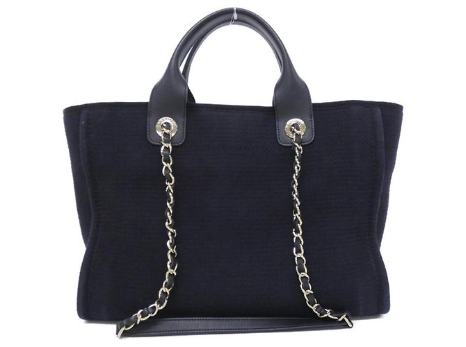 Borsa Chanel Deauville Line AS3257 Nero - vista 2