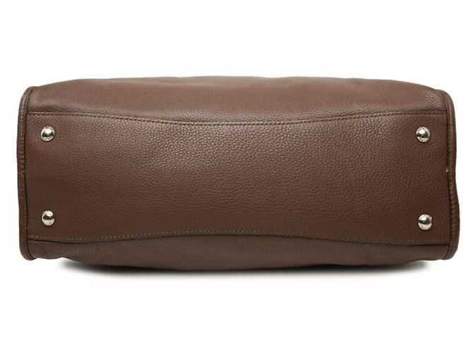 Bolsa de mão Prada em couro castanho Marrom - vista 3
