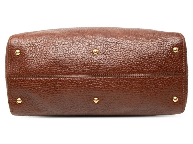 Borsa a mano Fendi Chameleon in pelle marrone - vista 3