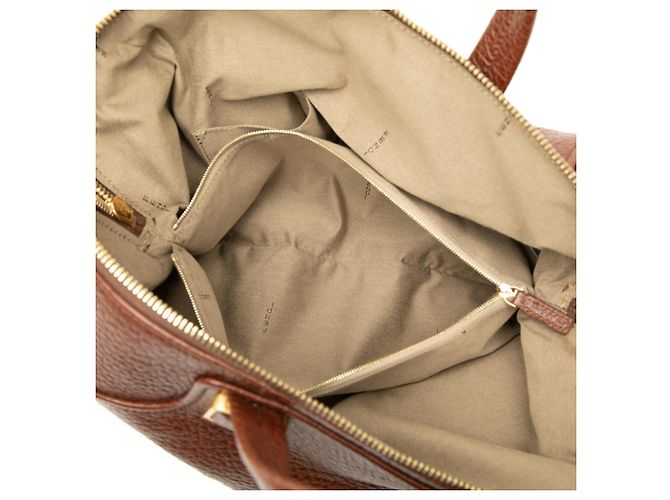 Borsa a mano Fendi Chameleon in pelle marrone - vista 4