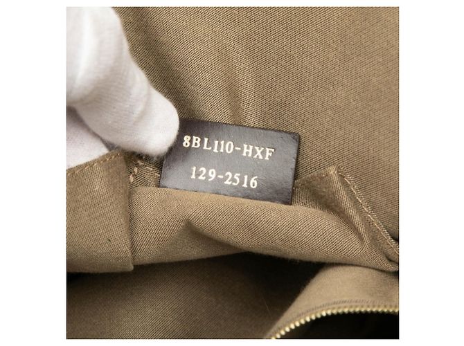 Borsa a mano Fendi Chameleon in pelle marrone - vista 6