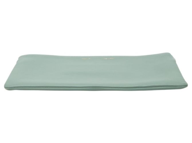 Céline Celine Clutch aus grünem Lambskin - Ansicht 3