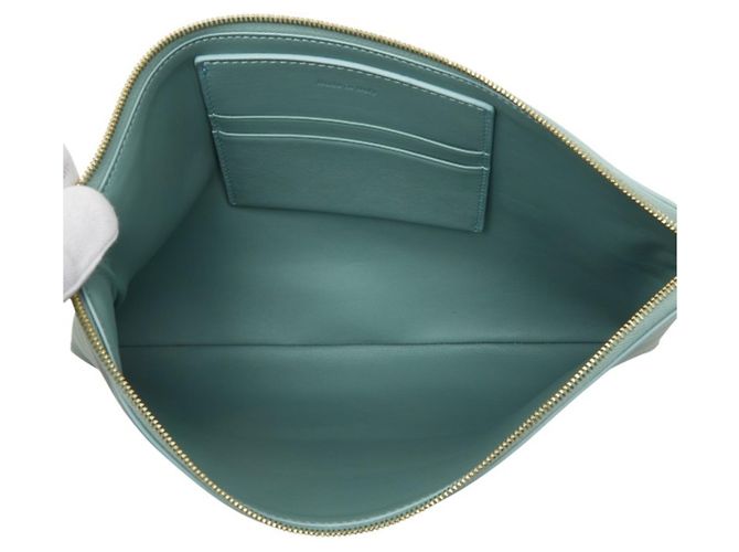Céline Celine Clutch aus grünem Lambskin - Ansicht 6