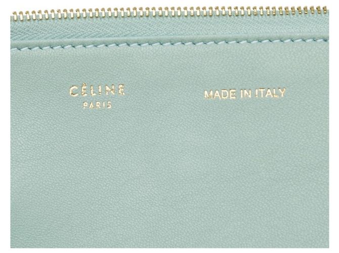 Céline Celine Clutch aus grünem Lambskin - Ansicht 7