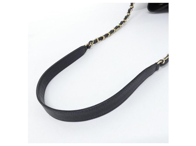 Borsa a tracolla Chanel Deauville Nero - vista 5