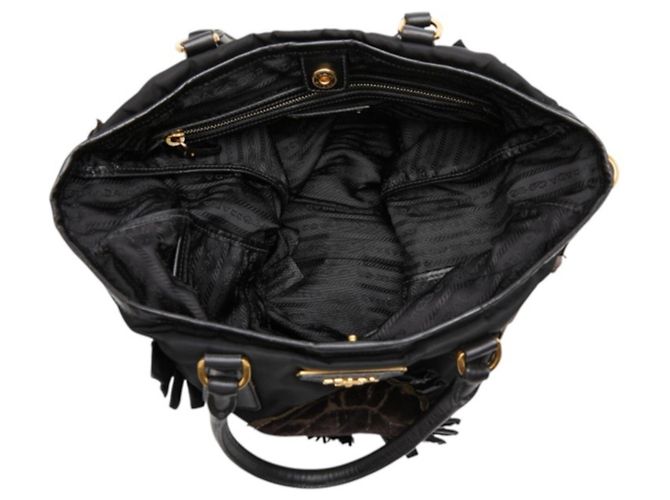 Bolso Tote de Prada con Flores de Cuentas Negro - vista 10