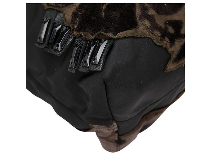 Bolso Tote de Prada con Flores de Cuentas Negro - vista 5