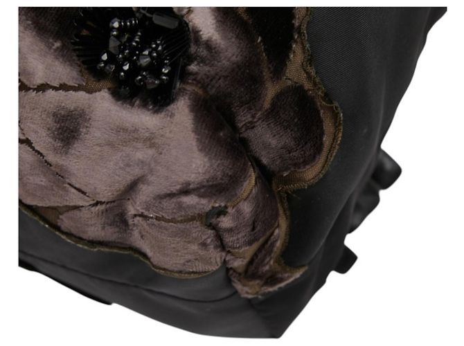 Bolso Tote de Prada con Flores de Cuentas Negro - vista 6