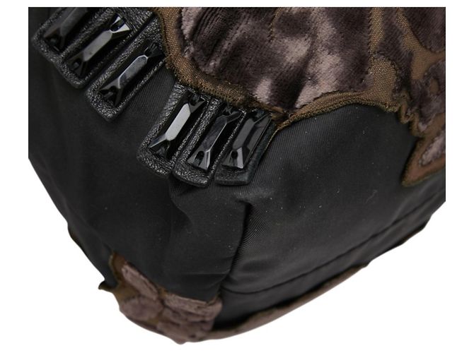 Bolso Tote de Prada con Flores de Cuentas Negro - vista 7