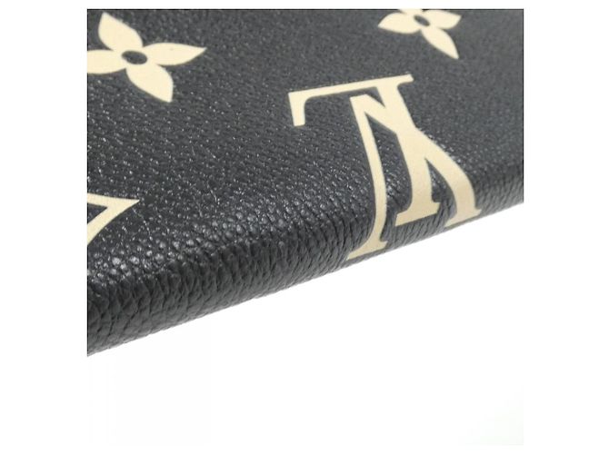 Louis Vuitton Bicolor Monogram Empreinte Portefeuille Sarah Wallet Nero Beige - vista 4