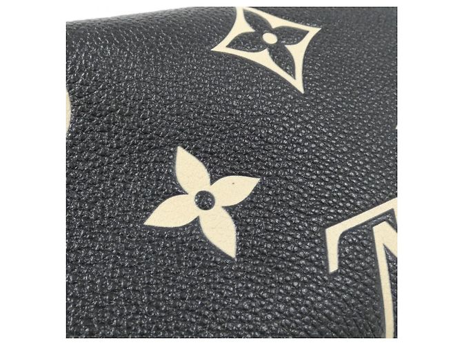 Louis Vuitton Bicolor Monogram Empreinte Portefeuille Sarah Wallet Nero Beige - vista 6