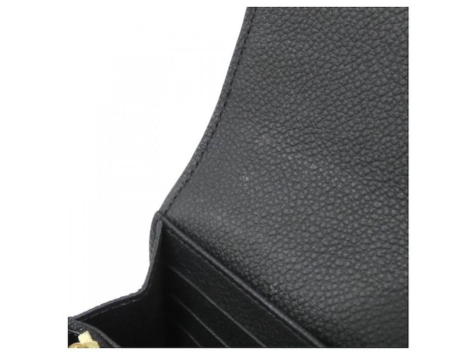 Louis Vuitton Bicolor Monogram Empreinte Portefeuille Sarah Wallet Nero Beige - vista 9