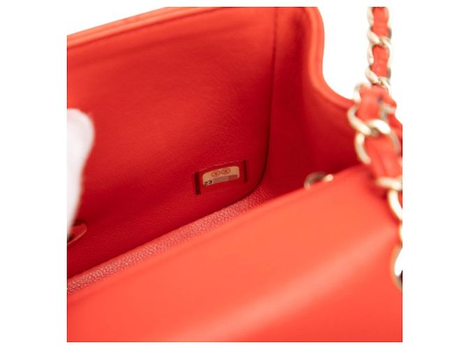 Chanel Mini Matelassé Schultertasche Rot - Ansicht 6