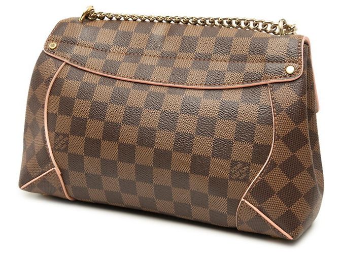 Louis Vuitton Damier Caïssa Clutch Chain Shoulder Bag Braun Pink - Ansicht 2