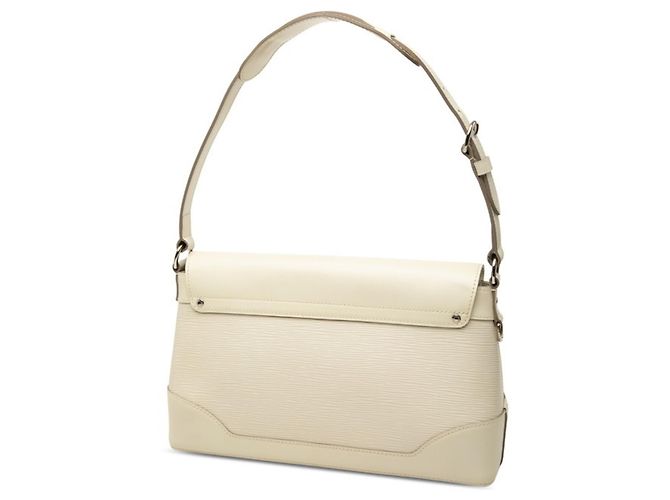 Borsa a tracolla Louis Vuitton Epi Bagatelle PM Bianco - vista 2