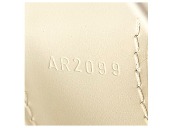 Borsa a tracolla Louis Vuitton Epi Bagatelle PM Bianco - vista 6