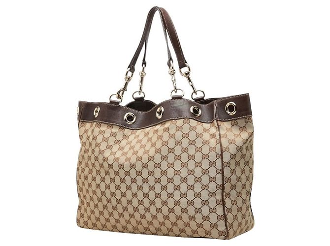 Gucci GG Canvas Tote Bag Braun - Ansicht 2