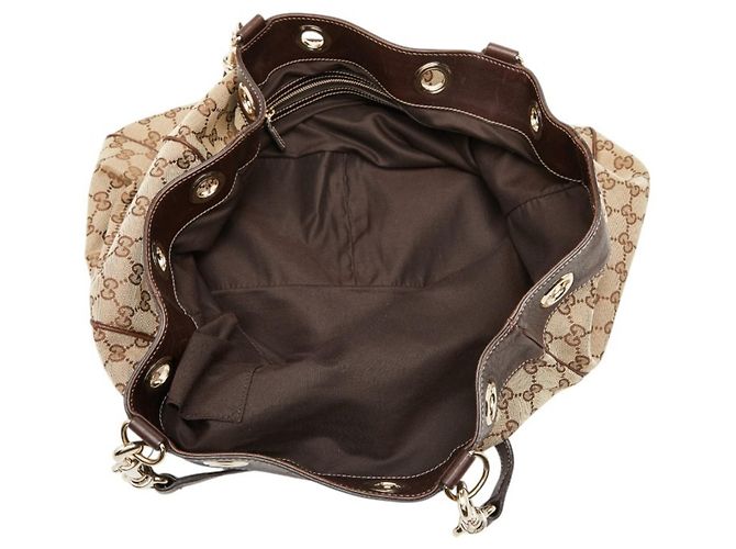 Gucci GG Canvas Tote Bag Braun - Ansicht 8