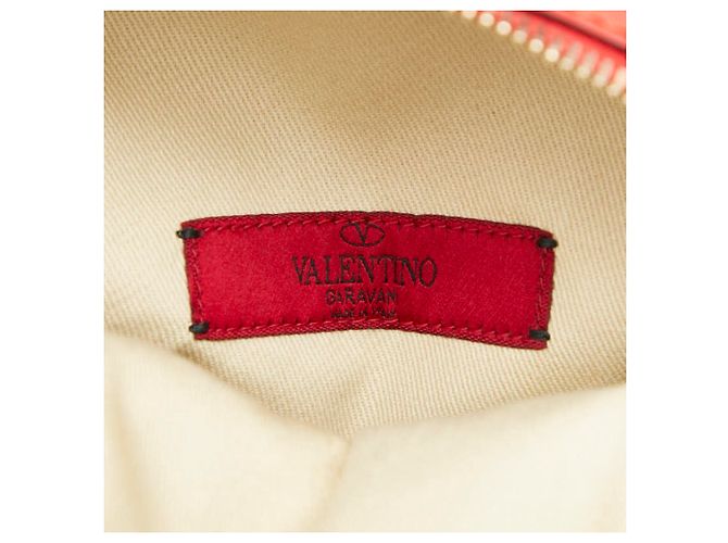 Zaino Valentino Rockstud da donna in pelle rossa Rosso - vista 9