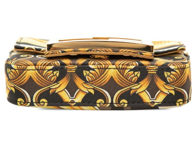 Borsa a tracolla Nano Baguette Fendi x Versace con catena Multicolore - vista 3