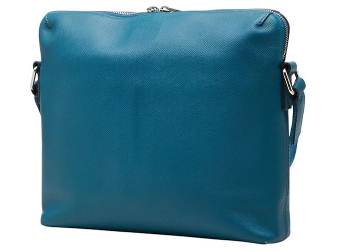 Borsa a tracolla Louis Vuitton Taiga Grigori Blu - vista 2