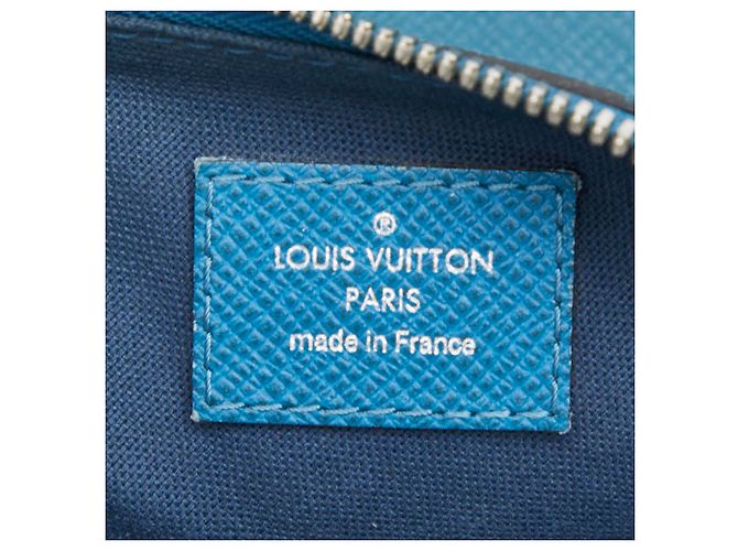 Borsa a tracolla Louis Vuitton Taiga Grigori Blu - vista 9