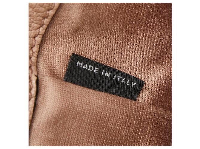Sac à main Miu Miu en cuir rose beige - vue 12