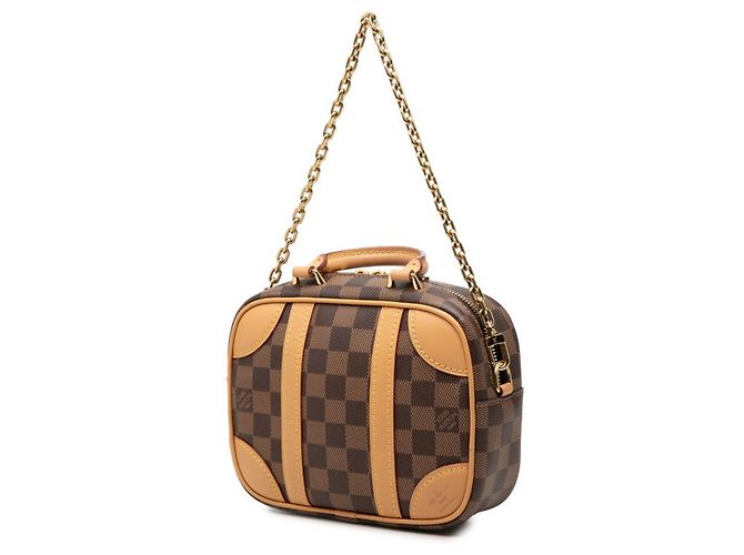 Louis Vuitton Damier Valisette Souple BB Handtasche Braun Beige - Ansicht 2