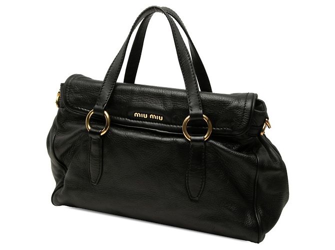 Borsa a mano Miu Miu in pelle nera Nero - vista 2