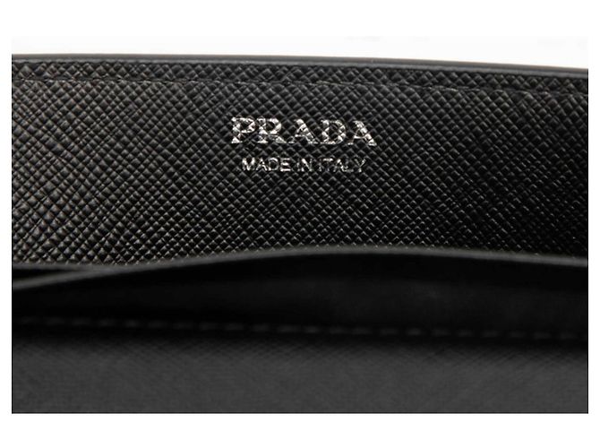 Saffiano Prada Rose Heart Wallet Chain Schultertasche Schwarz - Ansicht 5