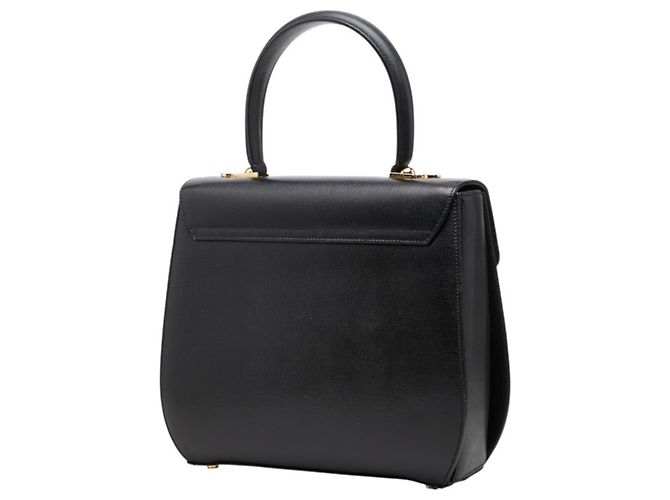 Borsa in pelle nera Salvatore Ferragamo Gancini - vista 2