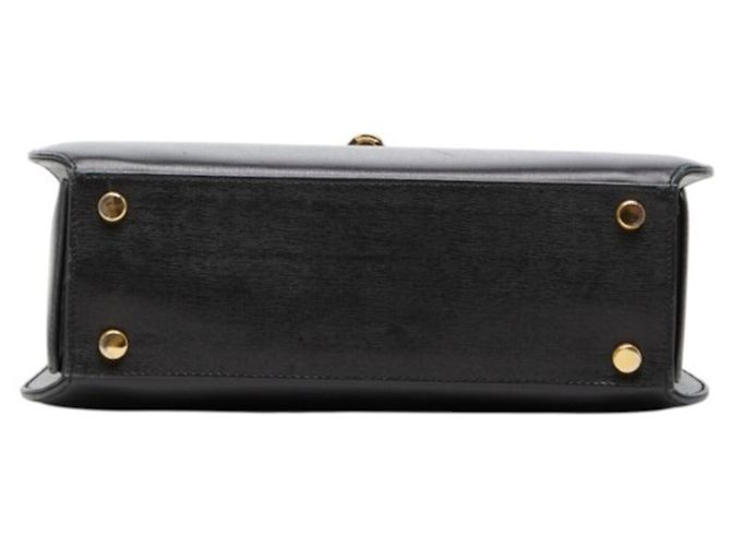 Borsa in pelle nera Salvatore Ferragamo Gancini - vista 3