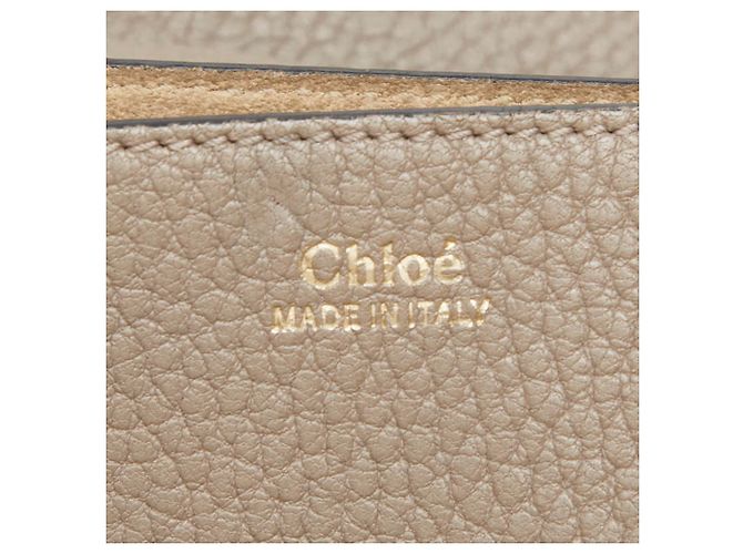 Bolso de hombro Chloé Drew Small con cadena Castaño - vista 11