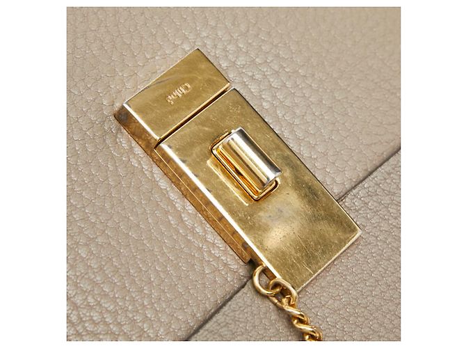 Bolso de hombro Chloé Drew Small con cadena Castaño - vista 8