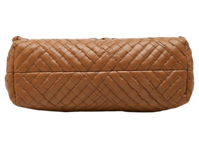Borsa a tracolla con catena Olympia Small Intrecciato Bottega Veneta Marrone - vista 3