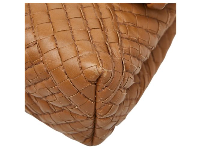 Borsa a tracolla con catena Olympia Small Intrecciato Bottega Veneta Marrone - vista 4