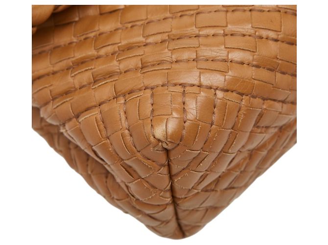 Borsa a tracolla con catena Olympia Small Intrecciato Bottega Veneta Marrone - vista 5