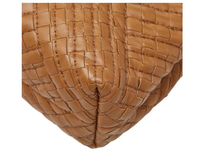 Borsa a tracolla con catena Olympia Small Intrecciato Bottega Veneta Marrone - vista 6