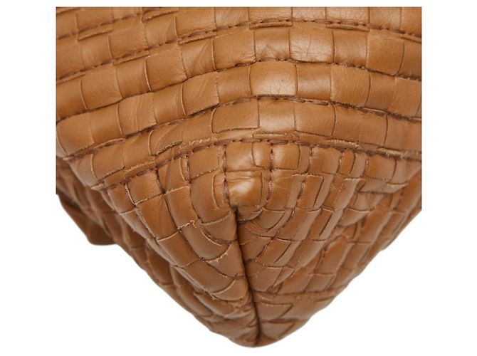 Borsa a tracolla con catena Olympia Small Intrecciato Bottega Veneta Marrone - vista 7