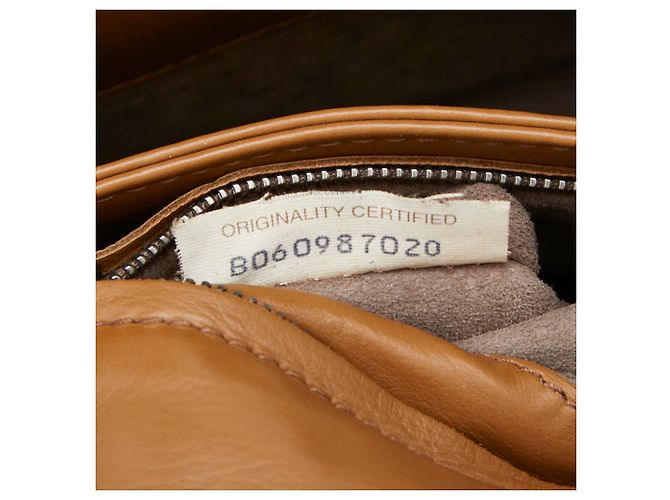 Borsa a tracolla con catena Olympia Small Intrecciato Bottega Veneta Marrone - vista 9