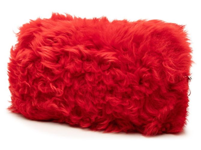 Borsa a tracolla con catena Miu Miu Rosso - vista 2